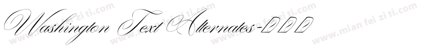 Washington Text Alternates字体转换